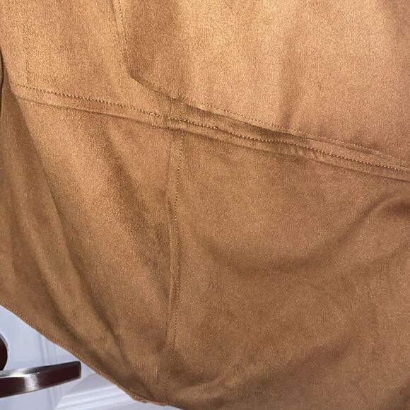 ❤️NWOT Gibson Latimer Faux Suede Open Waterfall Jacket - Picture 4 of 7